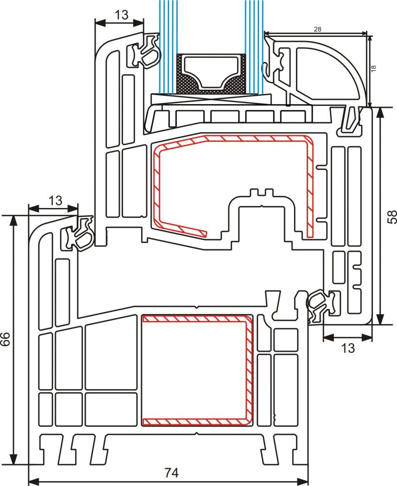Profil PVC Gealan S8000 IQ 6 camere - imagine 18